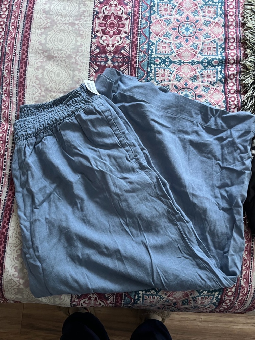 Old Navy Women's Wide Leg Pants - Dusty Blue